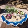 100CM Mini Wooden Fence Fairy Garden Fence Miniature DIY Fairy Garden Accessories Wood Barrier Dollhouse Home Craft Decoration