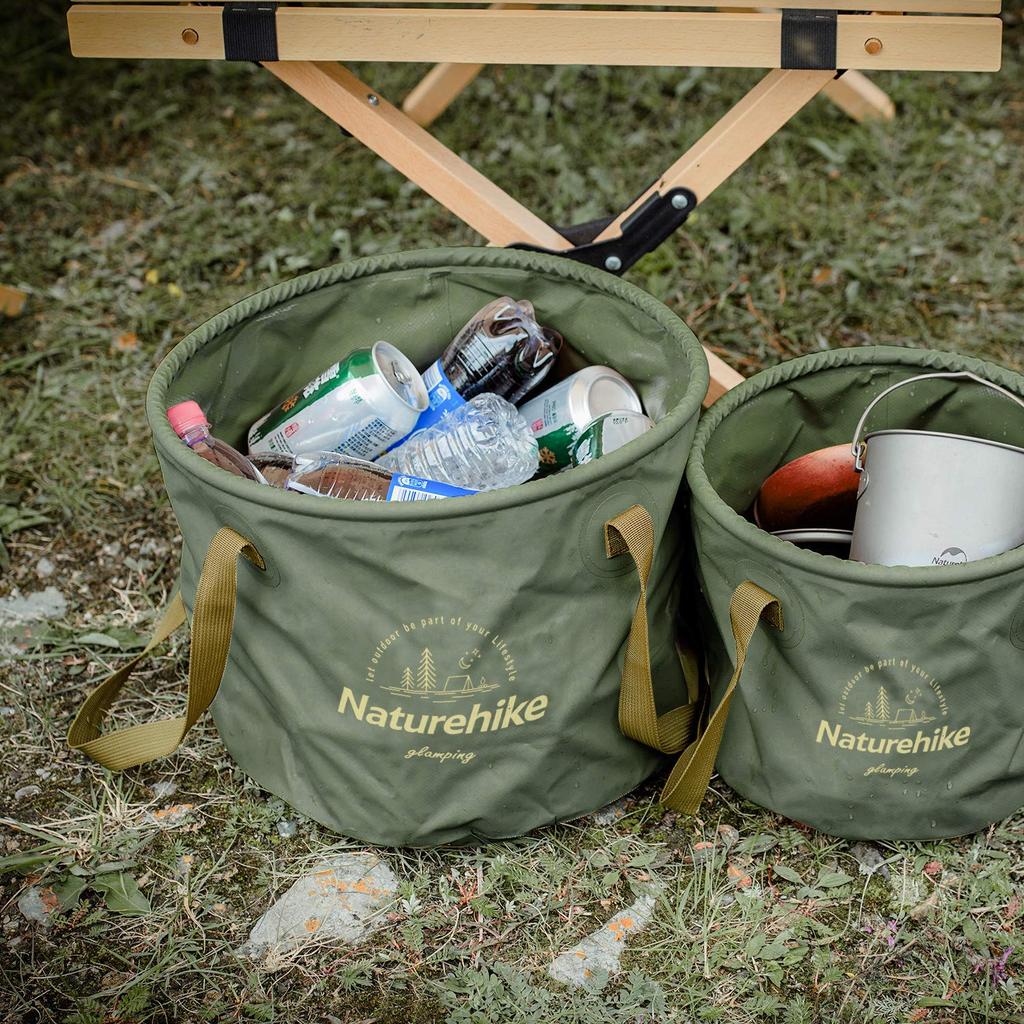 Naturehike Camping Bucket Ultra Small Business Water Fishing Bucket, Bucket, Outdoor, Foldable, Compact, Sink, Lightweight, 10L, 20L, Waterproof,