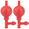 2 Stück Flexible Gummi Drei-Wege-Pipettierball Drei-Port-Struktur Labor Pipettierball Biologie Testing