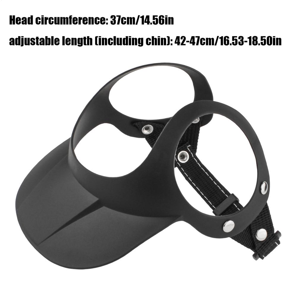 

Dog Beach Hat Sun Protection Dog Baseball Hat Adjustable Breathable Headwear With Ear Holes For Puppy Cat Pet Supplies Headdress чорний