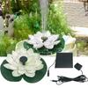 Solar-Wasserspiel, Schwimmende Mini-Lotus-Wasserpumpe/Teichpumpe, Perfekte DIY-Teichdekoration DIY-Vogelbad, 1,2W Wasserfallbrunnen