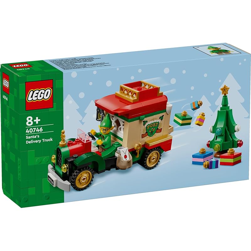 LEGO Christmas Present Delivery Truck Toy - Birthday Gift, Building Blocks, Boys, Girls, Children (Ages 8, 9, 10), Elementary School Students, Mom,