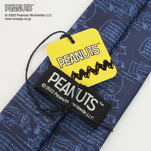 Peanuts Snoopy Tie PND48159 Navy Blue SNOOPY Business Brand Tie Gift