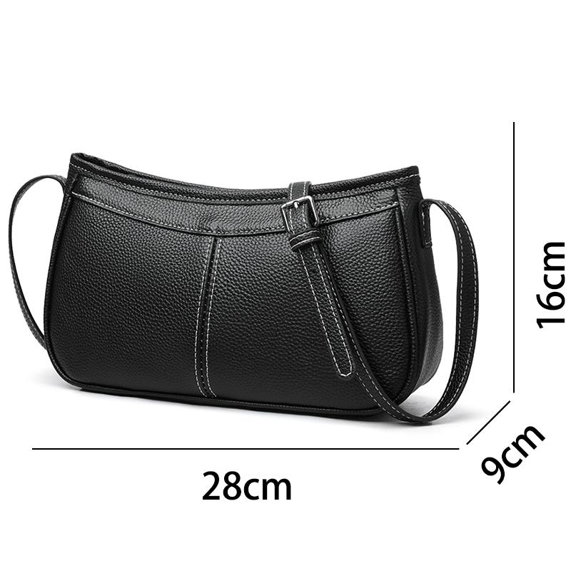 100% Genuine Leather Crossbody Bags for Women Commuting Shoulder Messenger Bag Luxury Designer Casual Female Handbags Sac A Main