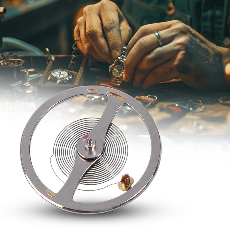 Universal NH38 NH39 Balance Wheel Assembly Shock Resistant Designs Spring Assembly Suitable for Mechanical Timepieces
