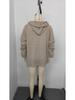 2025 Autumn/Winter Women's Plus Size Jacquard Loose Hooded Sweatshirt