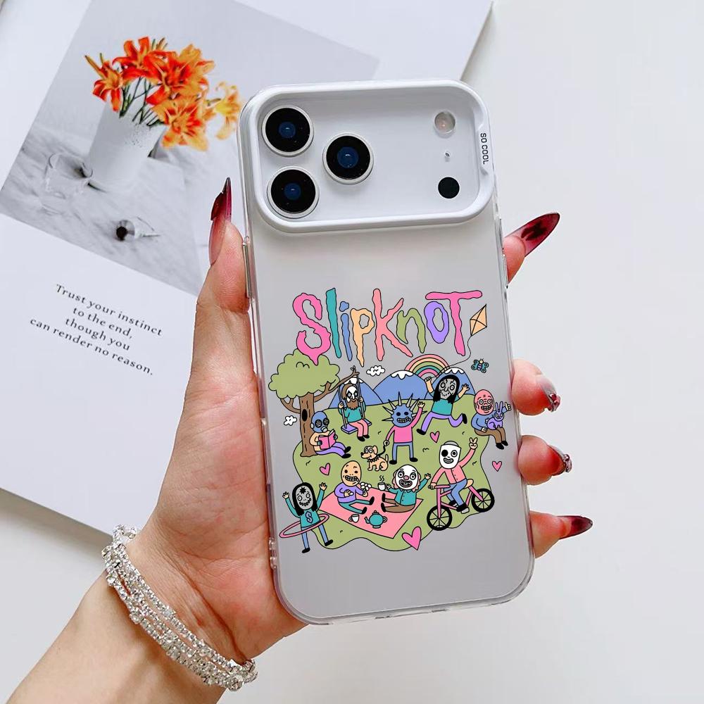 Lustige Cartoon S-Slipknots Handyhülle Für iPhone 17 16 15 14 13 12 11 Pro Max Air Matt Laser Aurora Stoßfest Funda