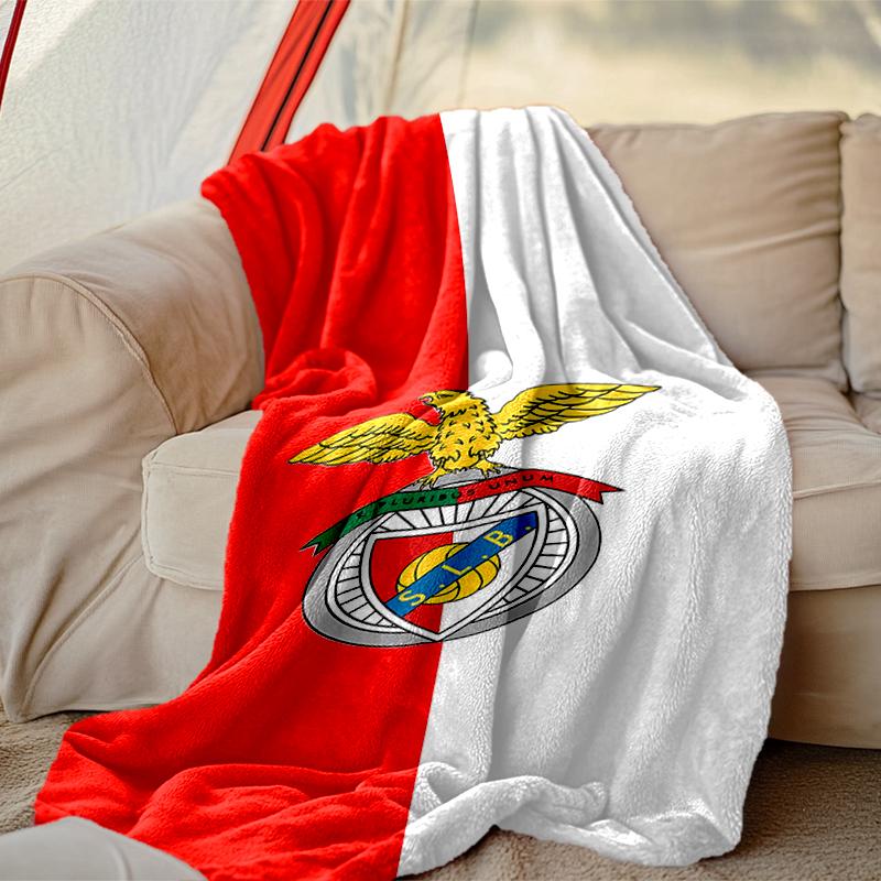 1 Stück SL Benfica Decke, Gemütliche Bedruckte Wohndecke, Ein Herzliches Geschenk für Ihre Familie und Freunde