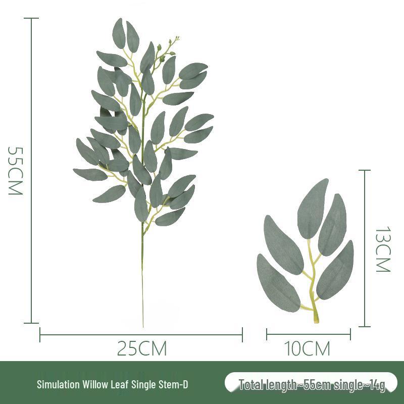 

Искусственная ветка ивовых листьев - Декоративное имитационное зеленое растение