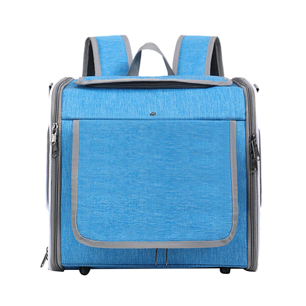 Rozšiřitelný měkký košík na kolo pro psa   Vodotěsný 4 dvířka 4 síťované plochy   Batoh na nosič zvířat na kolo