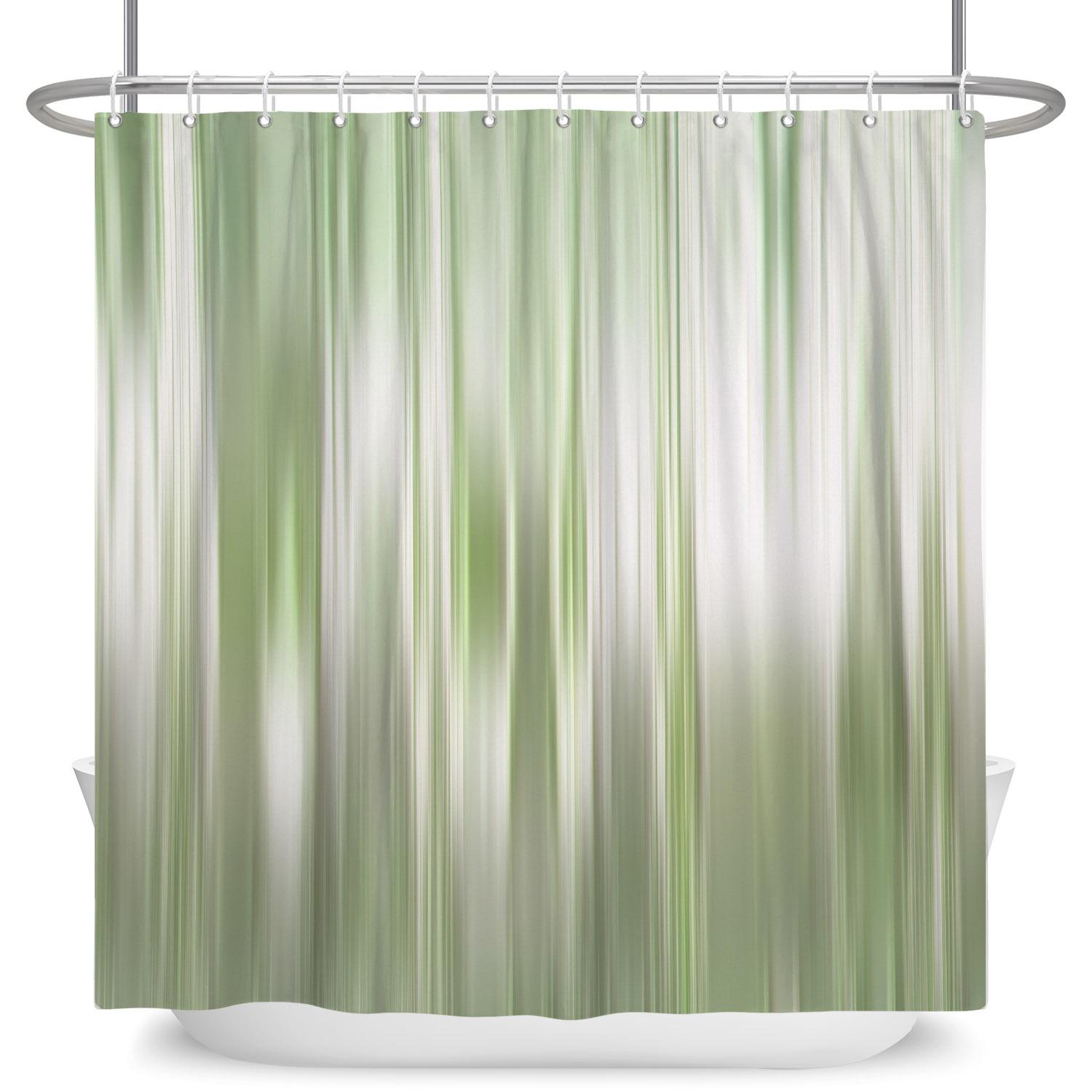 

Gradual Change Shower Curtain Monochrome Abstract Smudging Polyester Waterproof Shower With Hook Bathroom Bath Water Curtain W60H190(CM)-1 Pcs
