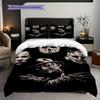 Horror Movie Posters Set Bedding 1 Duvet Cover 2 Pillowcase Without Core Christmas Birthday Gift Bedding Set Soft And Comfortable