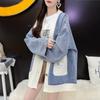 Dimanaf 2025 Autumn New Jacket Women Sweaters Coat Patchwork Coat Cardigan Knitting Pockets Sweater