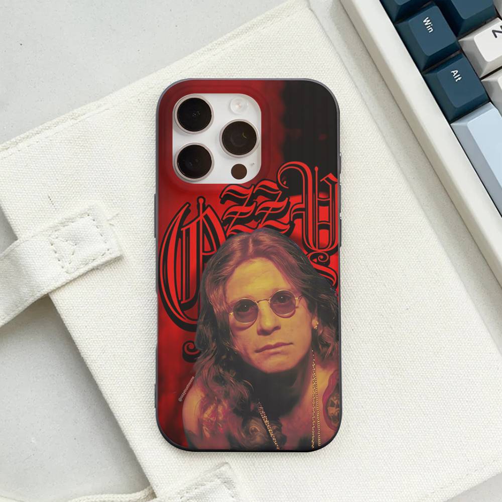 O-Ozzy Osbourne Band Für IPhone 16 15 14 13 12 11 17 Pro Max Plus Welle Geriffeltes Handyhülle Anti-Fall-Abdeckung