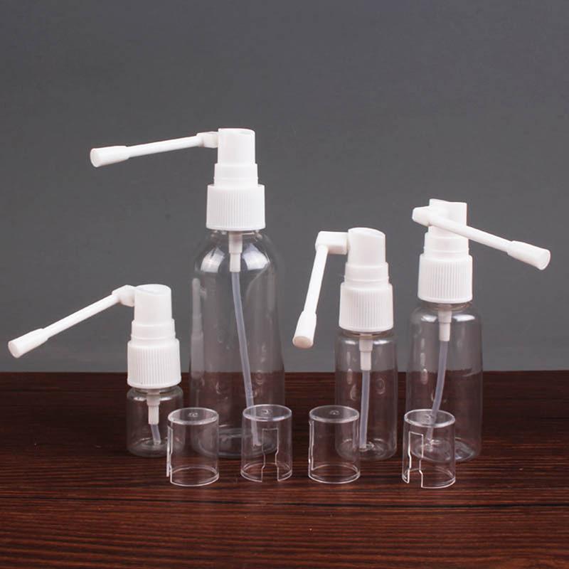 1 stk Beholder 10-120 ml Hvid Tom Plastik Næsesprayflasker Pumpeforstøver Tåge Næse Genopfyldelig Aftapning Rotation Forstøver