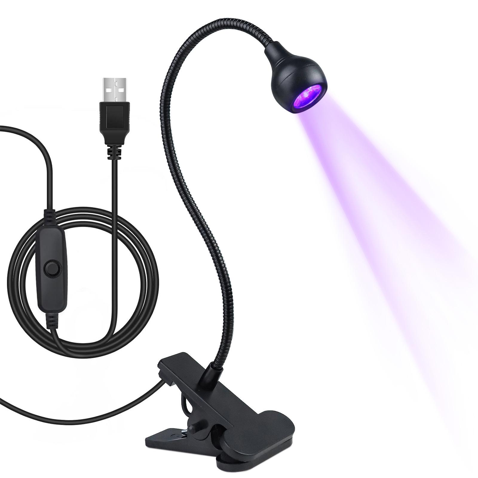 

Мини УФ-лампа для гелевых ногтей, маленькая лампа для сушки ногтей, 5 Вт, светодиодная лампа для ногтей, USB-сушилка для ногтей с гусиной шеей для быстрой сушки чёрный