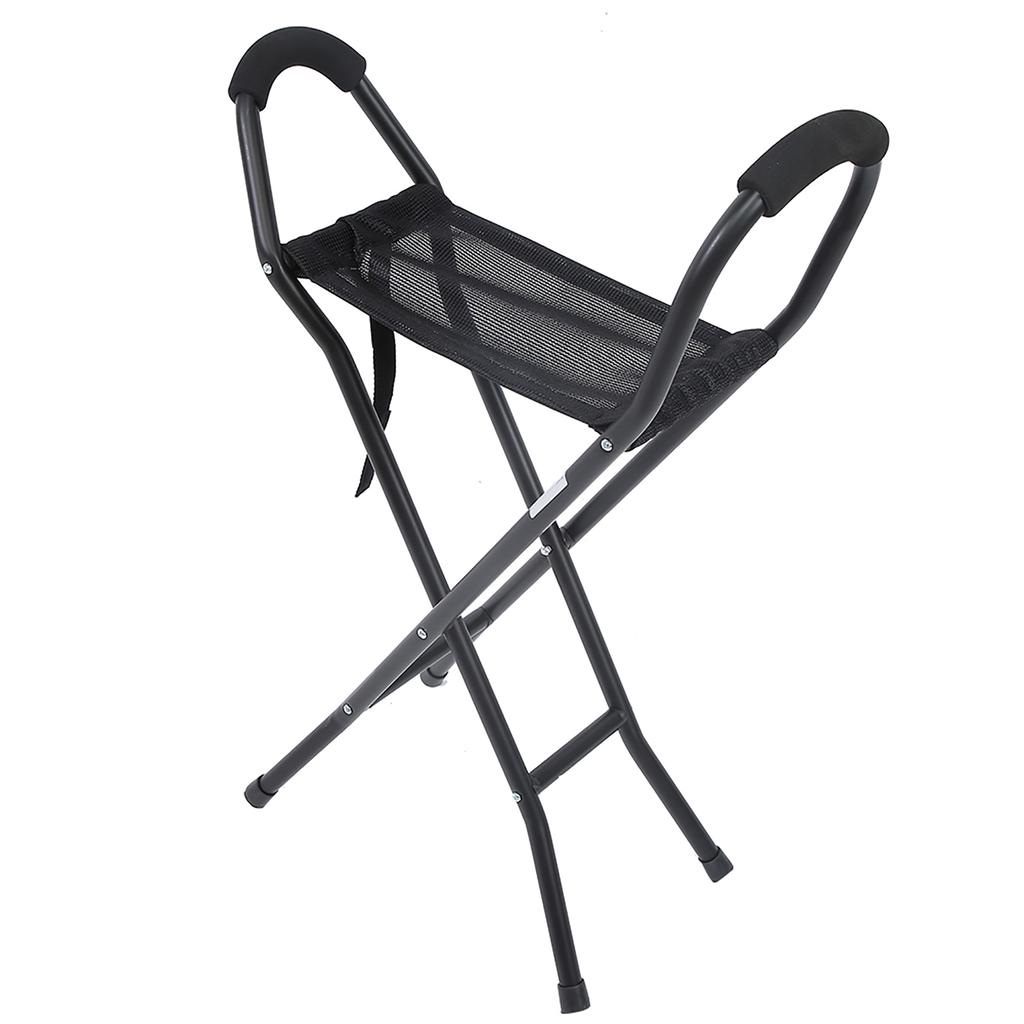 Walking Stick Cane Folding Cane Stools Portable Lightweight Walking Chair with Seat