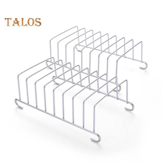 Nerezový stojan na chléb 8-drážkový držák toastů pro vzduchovou fritézu Obdélníkový stojan na toasty do kuchyně Nerezový stojan na chlazení chleba Víceúčelový stojan na toasty