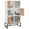 VidaXL Buffet haut blanc 70x35x125 cm bois d'ingénierie 352136