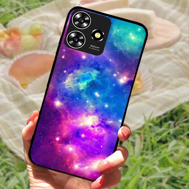 Für ZTE Blade V50 Smart Case Hülle Silikon Weich Marmor Schwarz Bumper Funda Coque für ZTE V50 Design 4G Schutz V50Smart