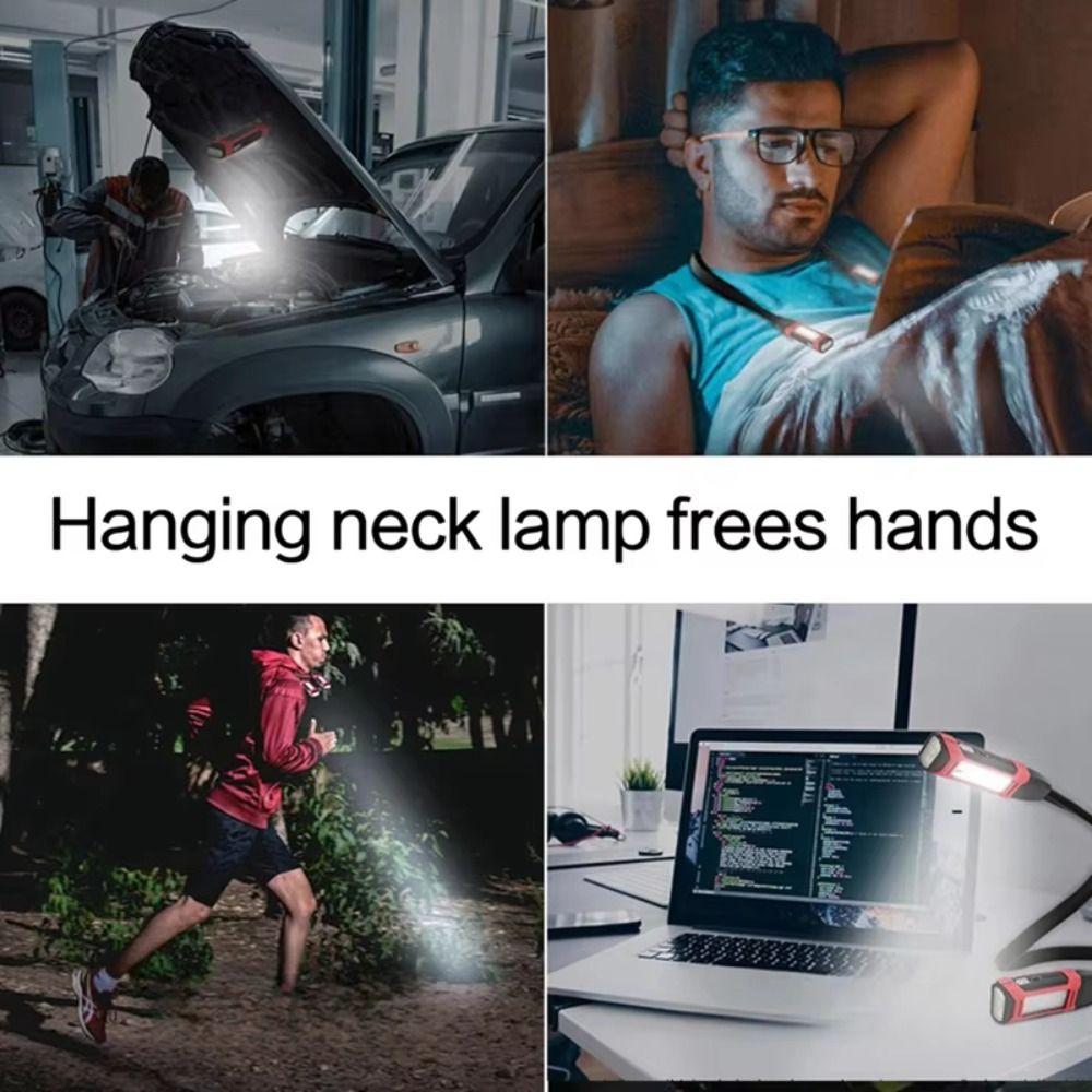 Rechargeable Battery Crochet Light Flexible Design Book Light Hands-Free Neck Light  Repair Work