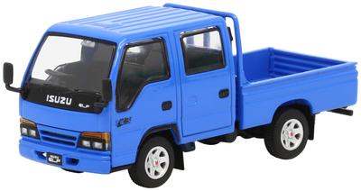 Model1 1/64 Isuzu Elf (ELF) Doppelkabine – Blaues Fertigprodukt T66631