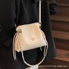 Textured Handbag 2025 New High-end Simple Fashion Portable Messenger Bag Niche Temperament Trendy Women's Bag
