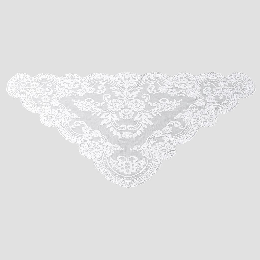 Hochzeitsmodell weiß schwarz Brautstickerei Blume Dreiecksschal Schal Schleier Damen Kopftuch