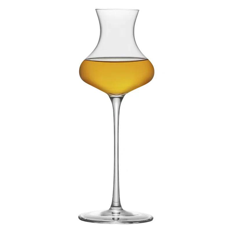 Crystal Tulip Shape Tasting Glass Creative Goblet Cocktail Glasses Whiskey Fragrant Cup for Party Bar Drinkware 1PCS