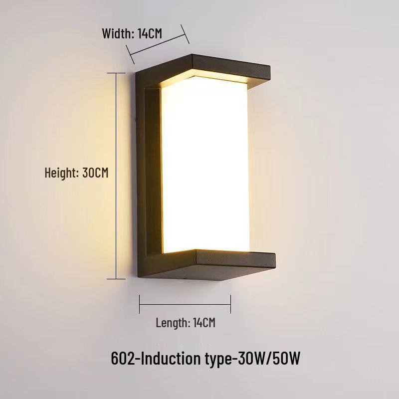 LED Waterproof Wall Light with Motion Sensor for Outdoor Garden or Balcony