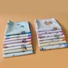 Flower Motif Handkerchief Set, 18Pcs Soft Cotton Cloths with Scalloped Trim for Personal Wiping, Table Settings, and Small-Item Wrapping