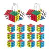 Mini Cube Puzzle Keychain, Set of 40, Genuine Smooth Rotation, 3D Puzzle, Compact, Prize, Toy, Cute, Bag Decoration, Fair Day, Event, Festival,