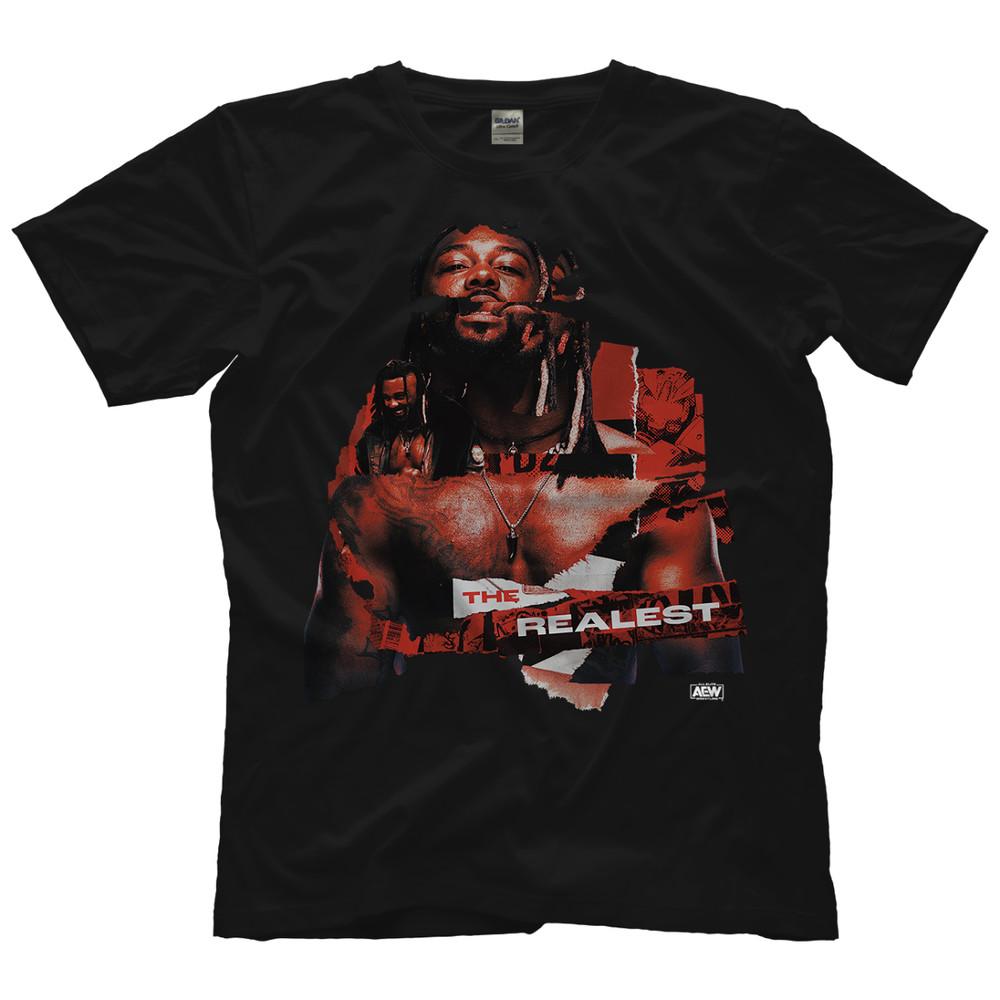 Swerve Strickland  The Realest AEW Official TShirt Unisex T-Shirt S