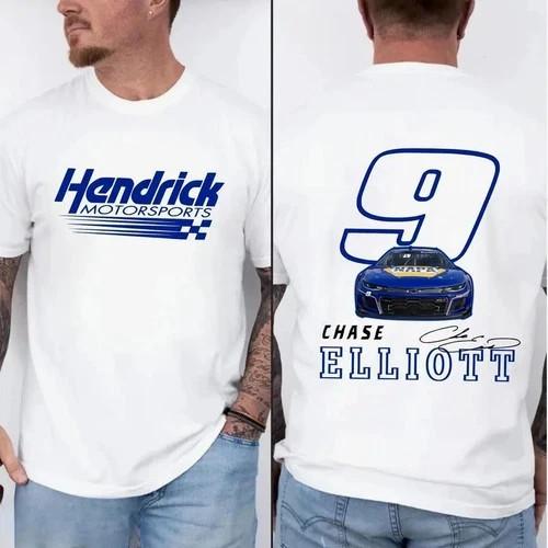 Chase Elliott 9 NASCAR Racing Legend Graphic Racing Fan T-Shirt L