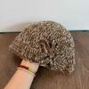 Mixed Color Niche Three-dimensional Crocheted Flower Knitted Wool Hat Autumn and Winter Elegant Temperament Versatile Warm Bag Head Hat Women