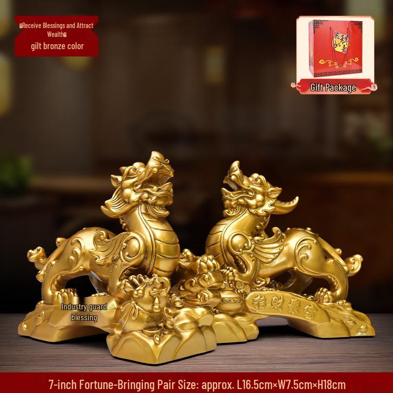 Prosperous Wealth Pixiu Ornaments: Fortune-Building Gifts for Shop Openings & Housewarmings