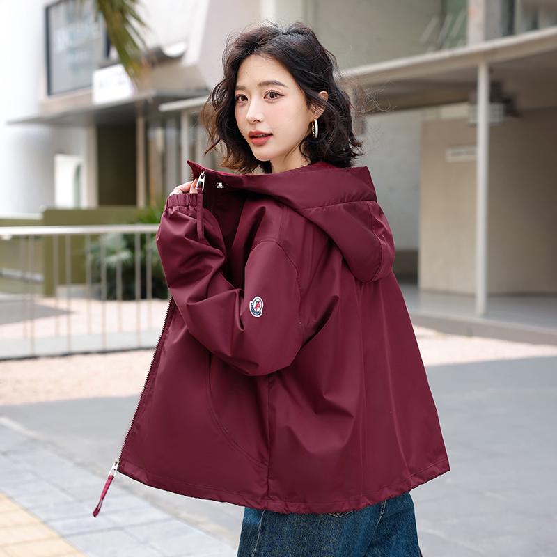 Brand New Women's Hooded Thin Jacket 2025 - Hot Style, Sunscreen, Loose Fit, Trendy Casual Outerwear