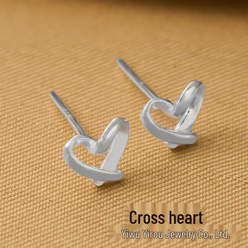 

2025 New Style Women s 999 Pure Silver Ear Cartilage Studs: Comfortable, No Need to Remove for Sleeping