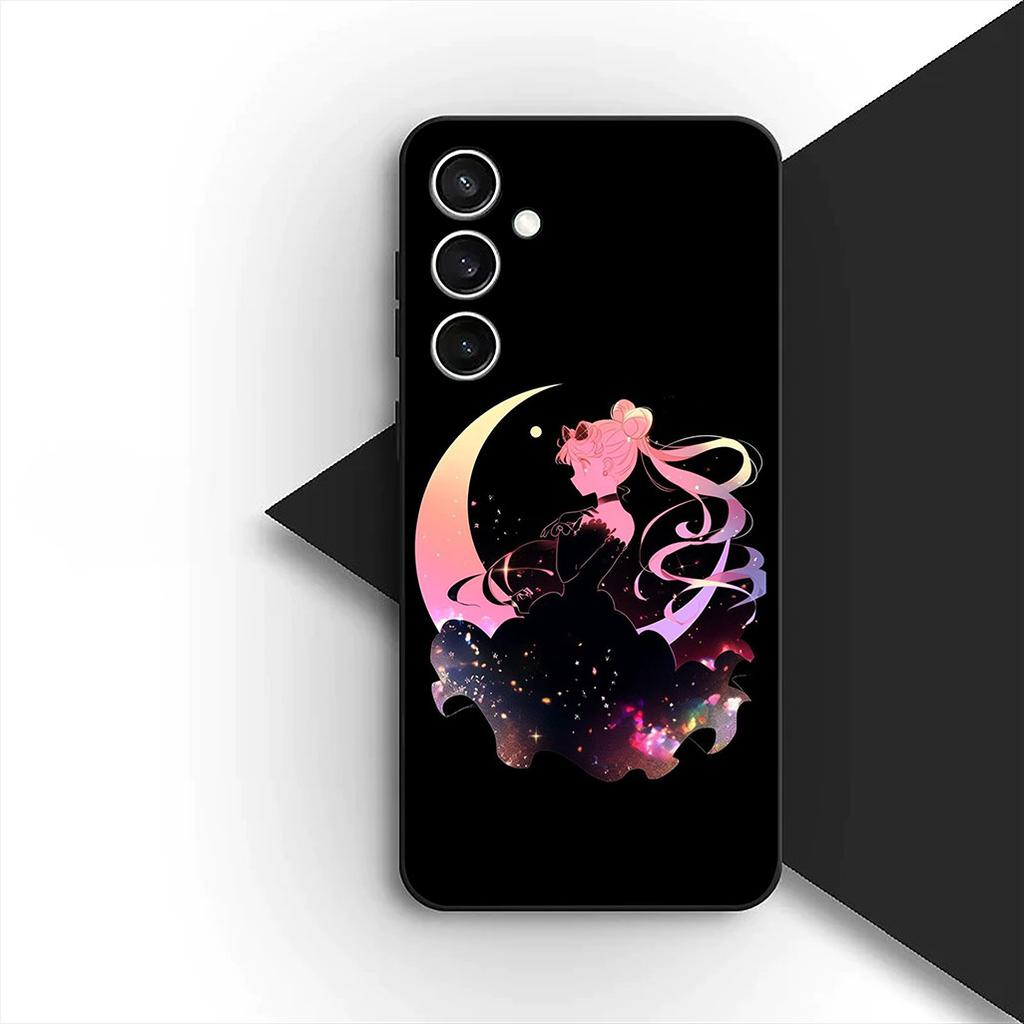 Cover for Samsung Galaxy S20 S22 S21 FE Ultra Plus A07 A17 A15 A16 A25 A57 A37 Phone Case Cartoon S-Sailors Anime Moons Girl