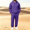 Heren Pullover Hoodie en Sweatshirt 2-delige Atletische Set voor Training en Vrijetijdskleding