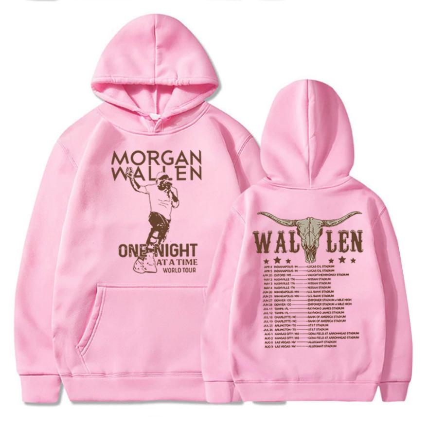 Streetwear Morgan Wallen Hoodie Wallen One Night At A Time Tour Hoodies Morgan Wallen Merch Pullover Sweatshirt Unisex Oversized