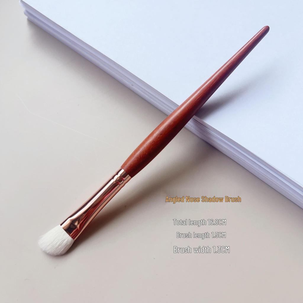 Handmade Sandalwood Eyeshadow Brush Set - Fine Pointed Wool for Blending, Laydown, Eye Corner, and Highlight.