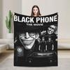 The Black Phone Horror Movie Blankets  Decorative Flannel Throw Blanket For Home Decor Soft Warm Design Quality Bedspread Gift