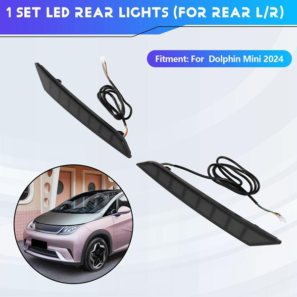 24V BYD Dolphin Mini LED Taillight & Brake Rear Bumper Light None