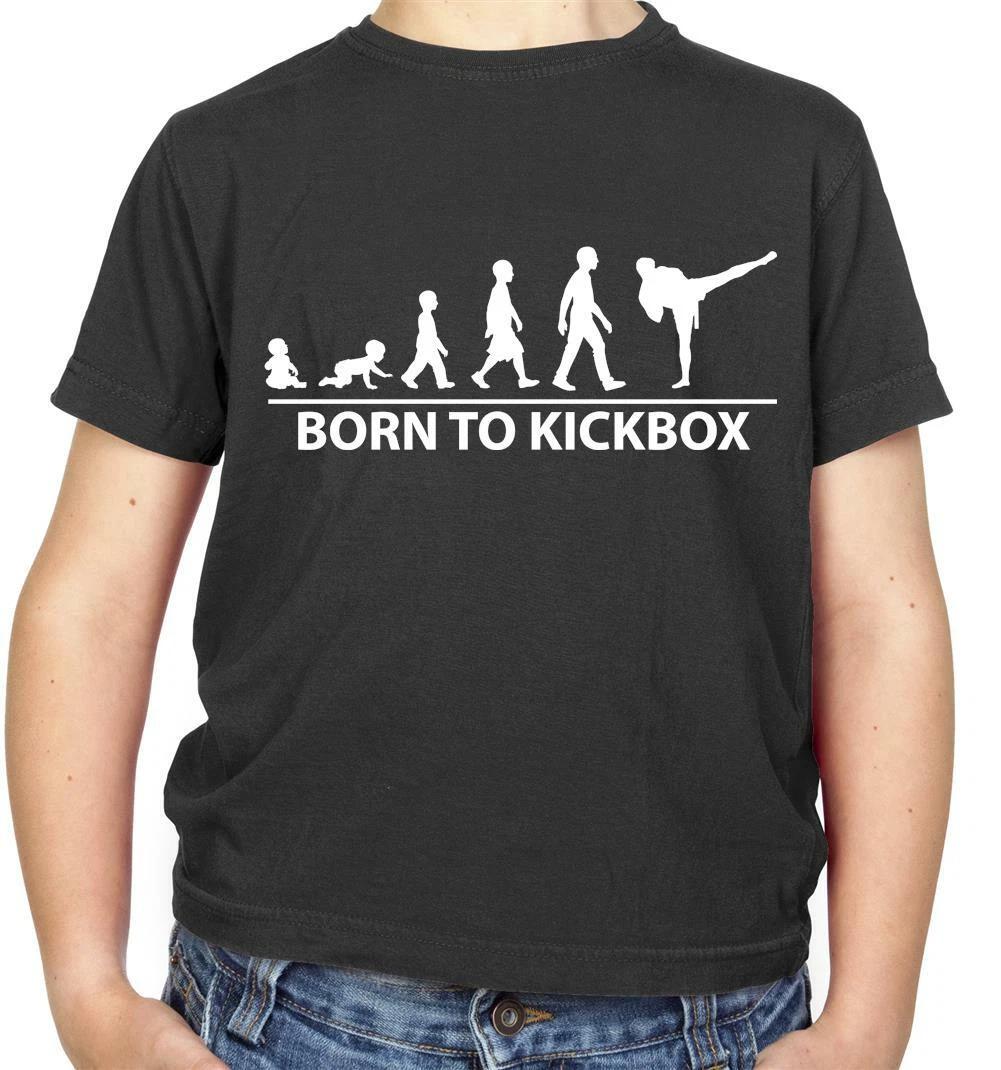 

Born to Kickbox - Kids T-Shirt - Kickboxing - Martial Arts - Love - Fan - Sport 120