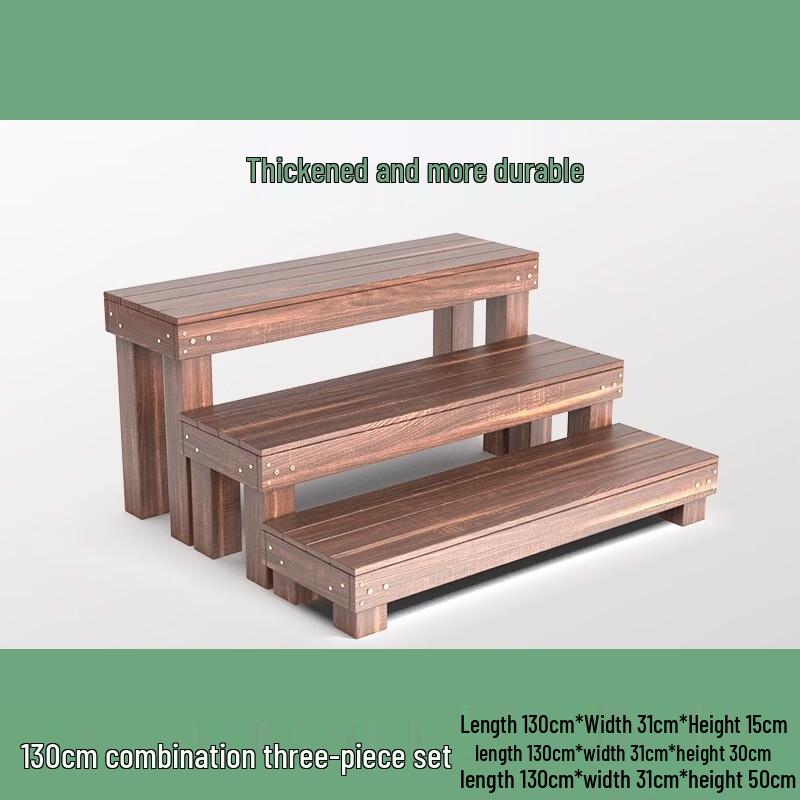 Solid Wood Tiered Flower & Fish Tank Stand