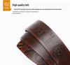 Men's European & American Leather Belt with Alloy Pin Buckle