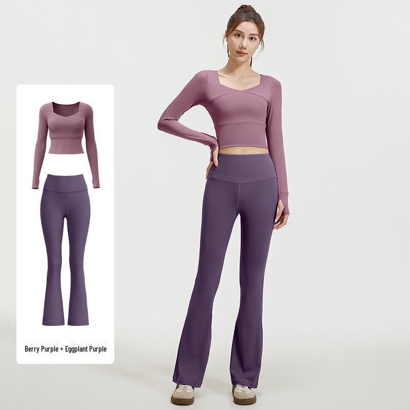 

Бесшовный комплект для йоги Juyitang Nude с высокой талией XL