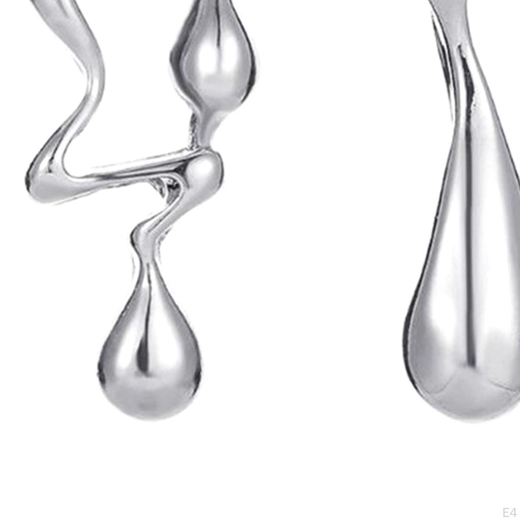 Asymmetrical Water Drop Earrings Stud Irregular Jewelry for Party