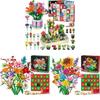 Flower Bouquet Christmas Countdown Advent Calendar Blind Box With Diy Fun For Holiday Decor